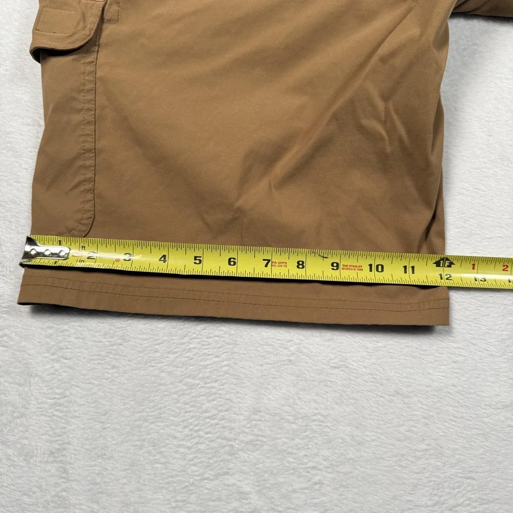 Orvis Cargo Shorts Mens 38‎ Beige Nylon Stretch Outdoor Hiking Casual Pockets